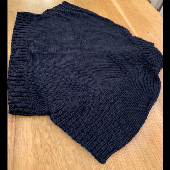 DESIGN HISTORY SIZE L~THICK KNIT CAPE SWEATER CHUNKY BUTTON DETAIL~JACKET COAT - Picture 6 of 8